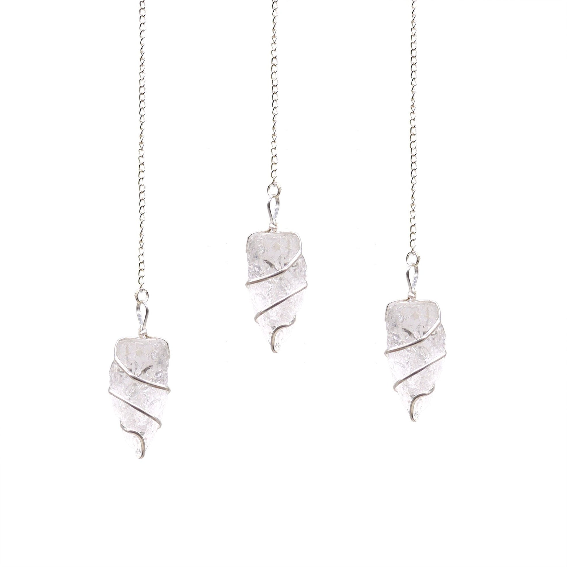 Raw Gemstone Pendulum - Rock Quartz | Auro & Co