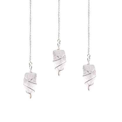 Raw Gemstone Pendulum - Rock Quartz | Auro & Co