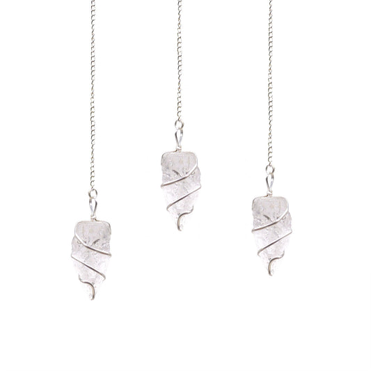 Raw Gemstone Pendulum - Rock Quartz | Auro & Co
