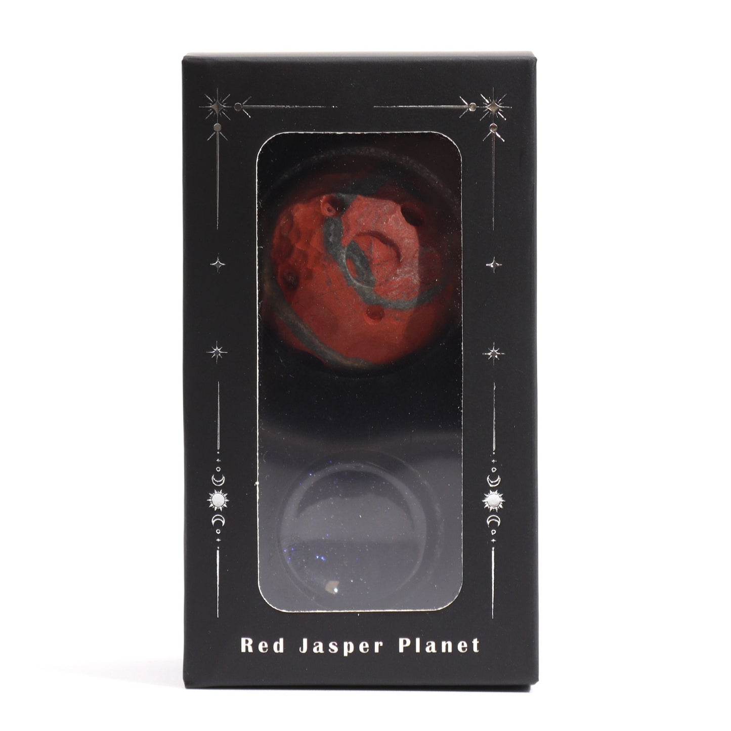 Red Jasper Planet on a Sola Goldstone Stand (MARS) – packaging