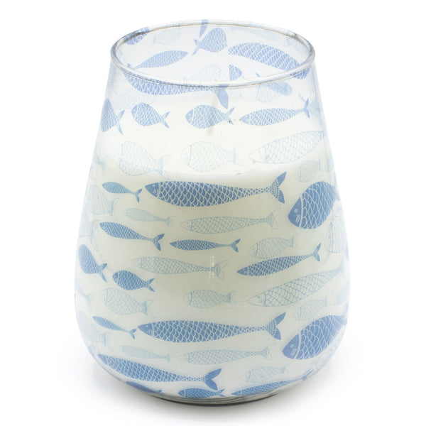 Tall Glass Jar Candles - Seabreeze | Auro & Co