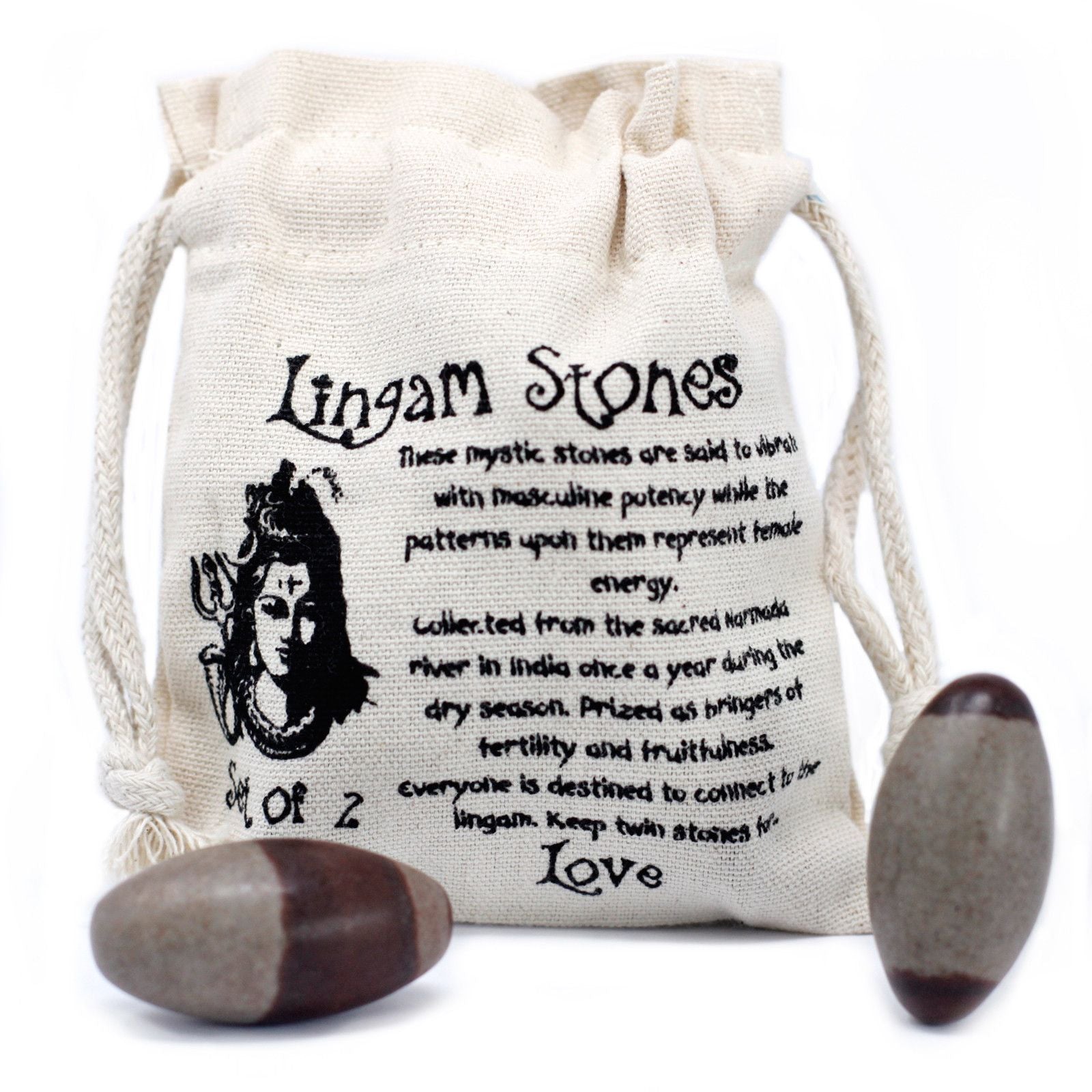 Two Inch Lingam - 2 Stones – lifestyle shot