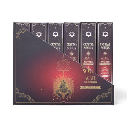 Saffron Red Agate Crystal Scents Smudge Incense