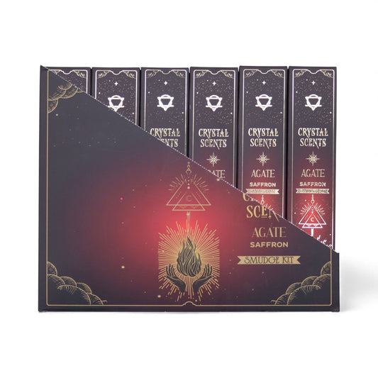 Saffron Red Agate Crystal Scents Smudge Incense