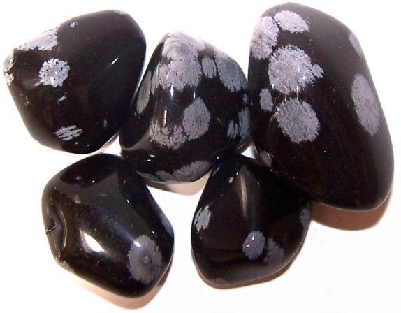 L Tumble Stones - Obsidian Snowflake | Auro & Co