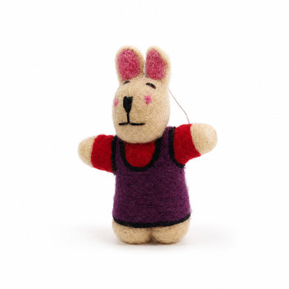 Felt Animal Charms, Mini Cute Set of 10, Hanging Decorations & Bag Charms