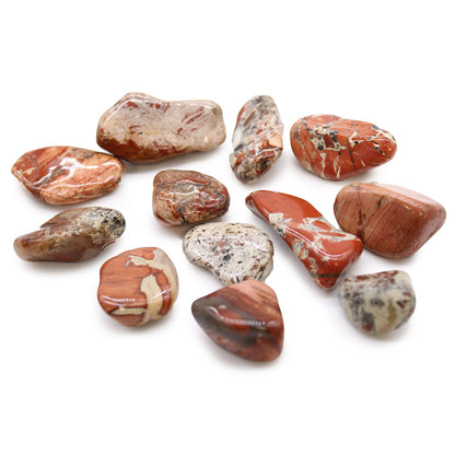 Medium African Tumble Stones - Light Jasper - Brecciated | Auro & Co