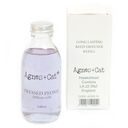 Agnes + Cat Reed Diffuser Refill - Pressed Peonies 150ml – product image 5