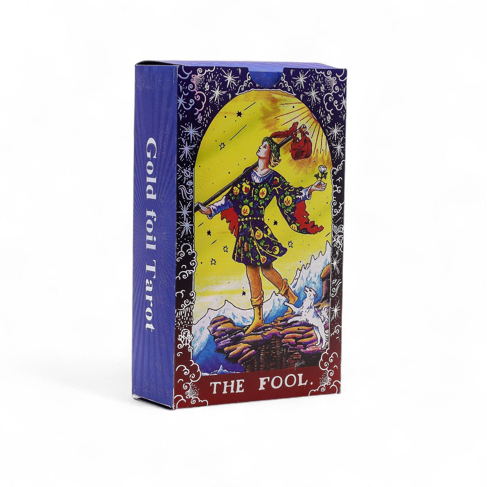 Blue Foil Tarot Card Set - Mandala - with booklet | Auro & Co