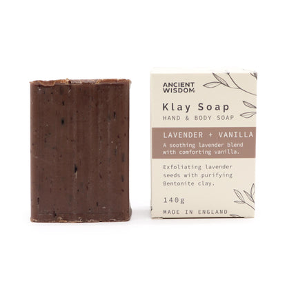 Lavender & Vanilla Klay Soap, Bentonite Clay Bar