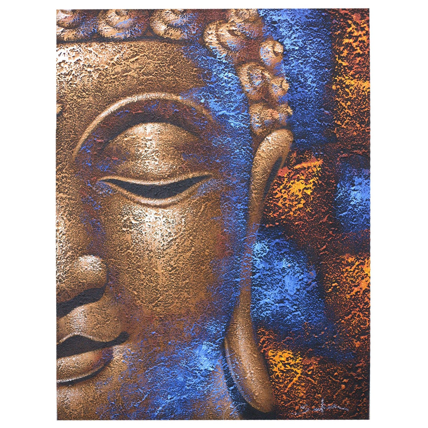Buddha Painting - Copper Face | Auro & Co