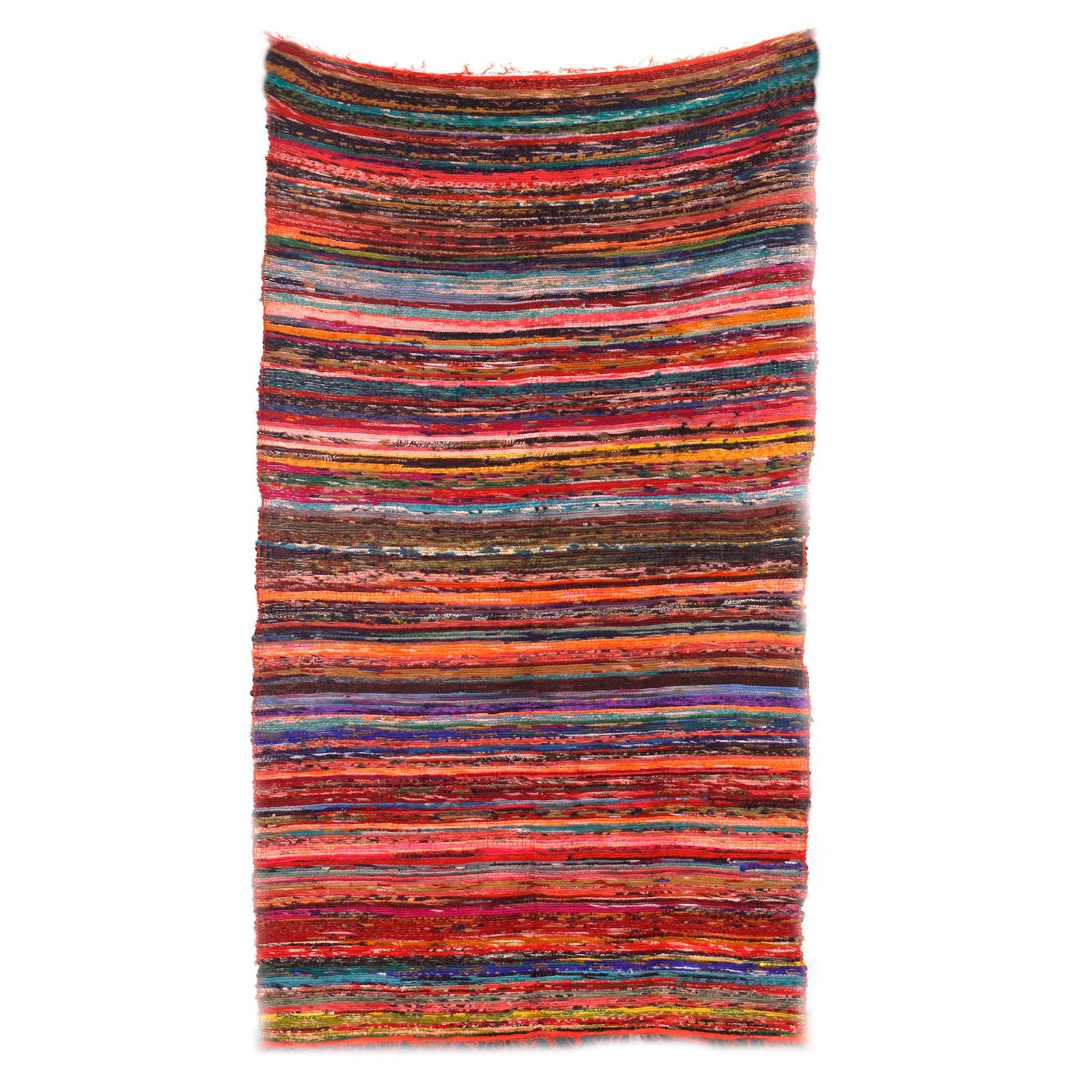 Luxury Handwoven Rag Rug – Orange (150 × 90 cm) – product image 7