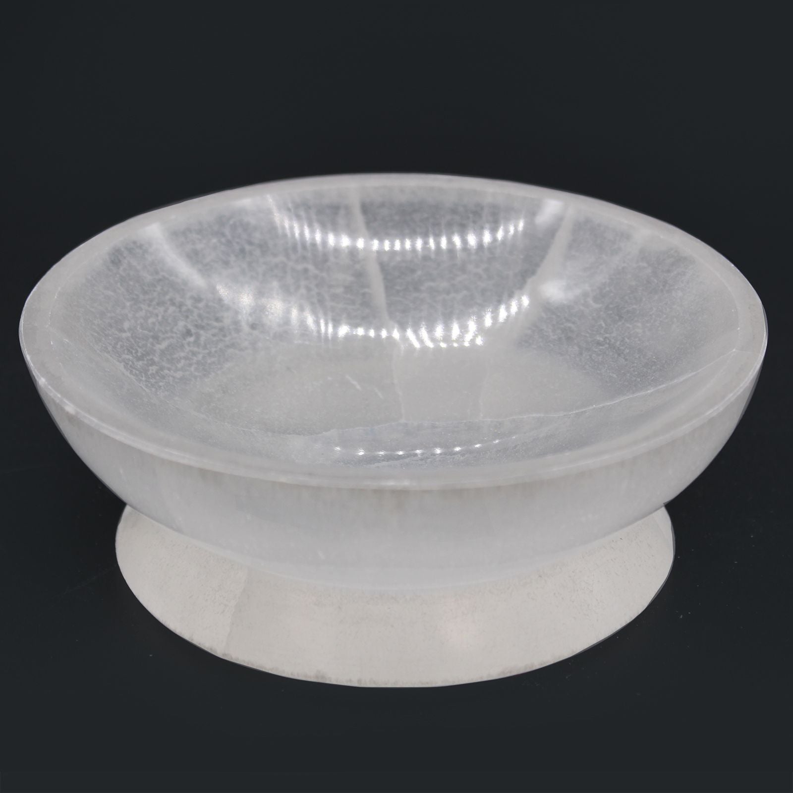 Selenite Ritual Bowl  - 13cm – detail view