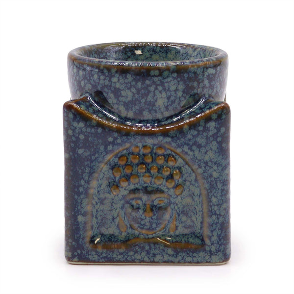 Square Buddha Burner - Dusty Blue | Auro & Co