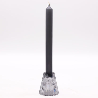 Flip Dinner Candle / Tealight Holder - Midnight Grey