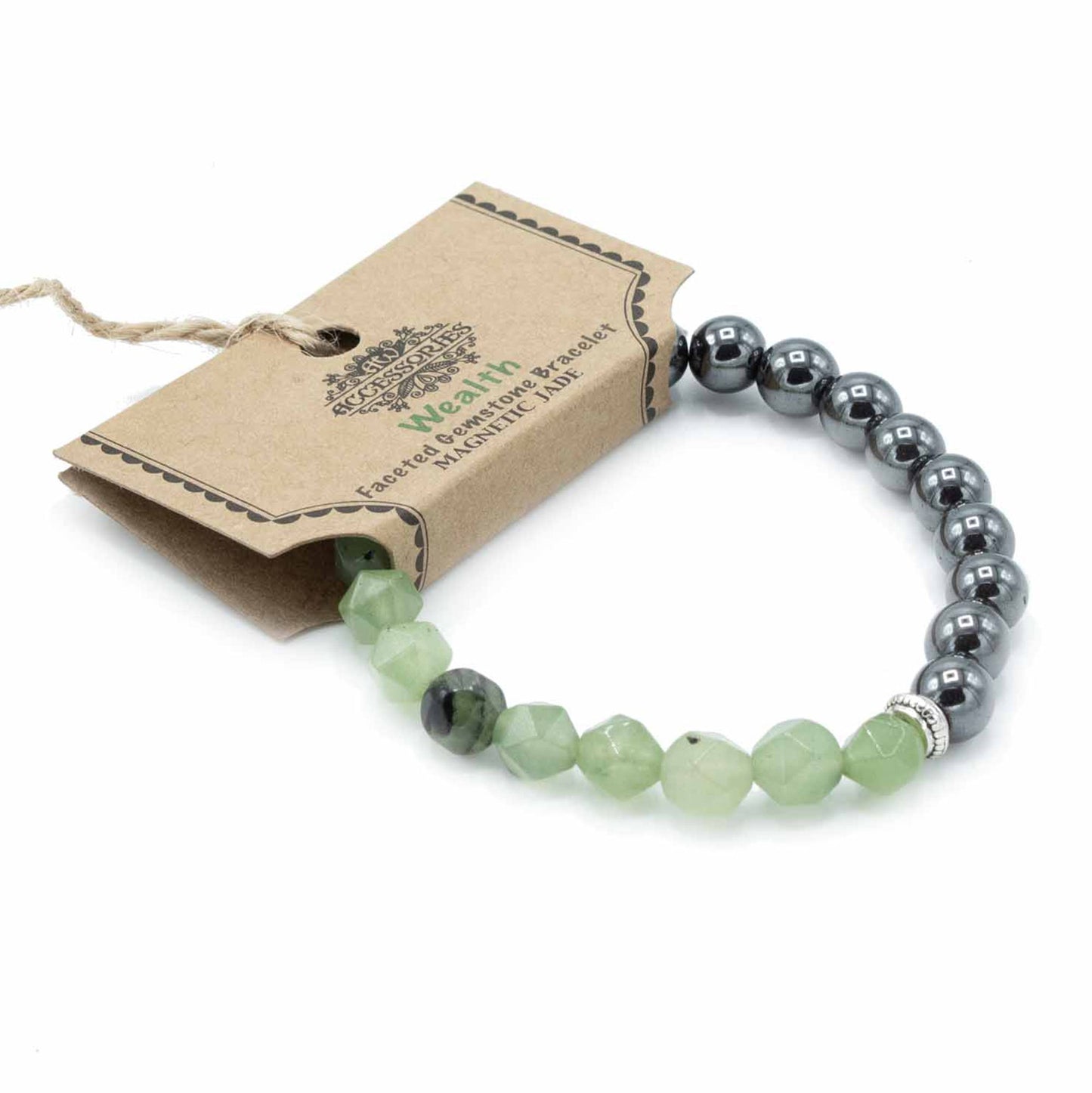 Faceted Gemstone Bracelet - Magnetic Jade | Auro & Co