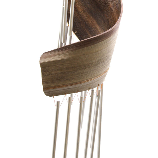 Artisan Spiral Wind Chimes – Natural Finish