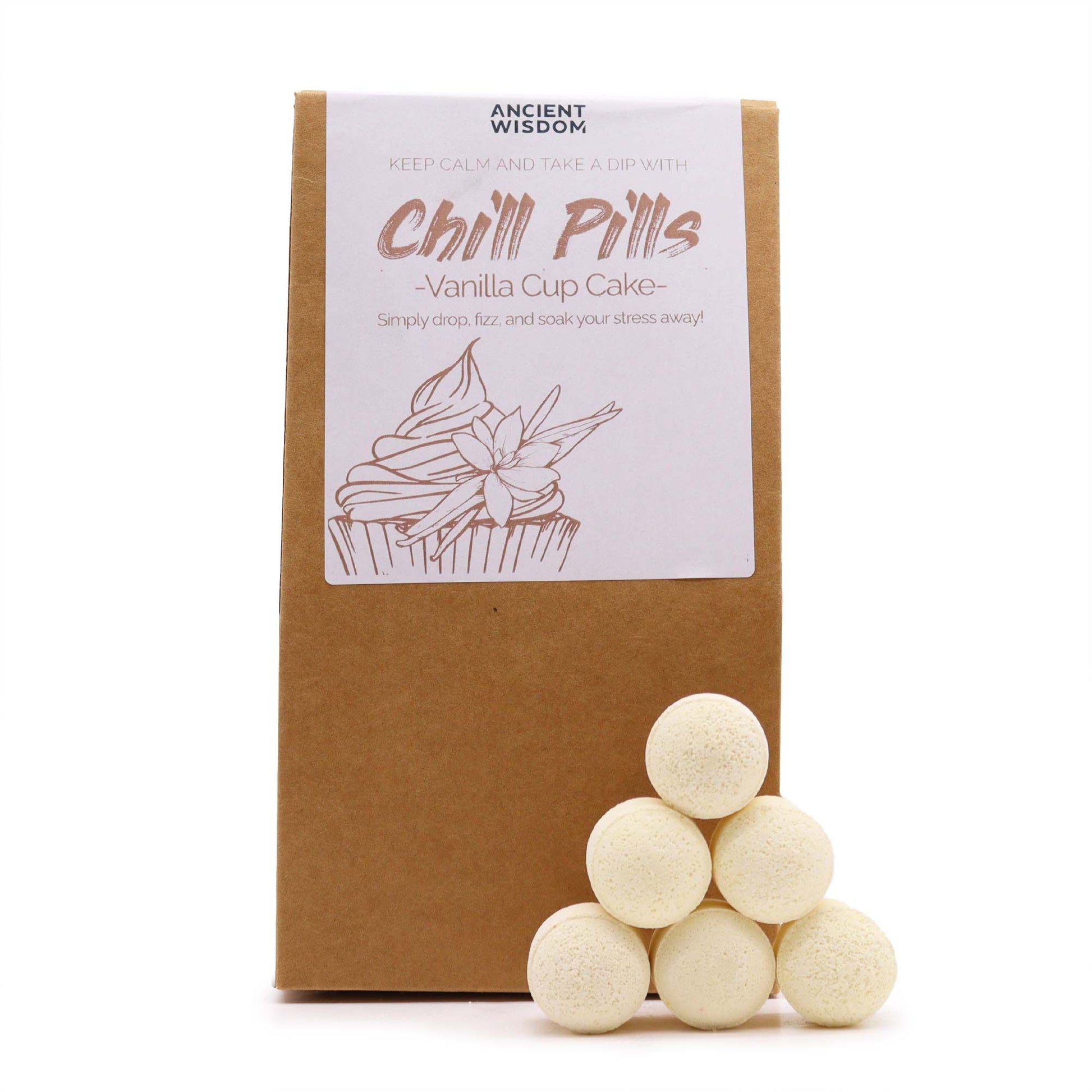 Chill Pills Gift Pack 350g - Vanilla Cup Cake | Auro & Co