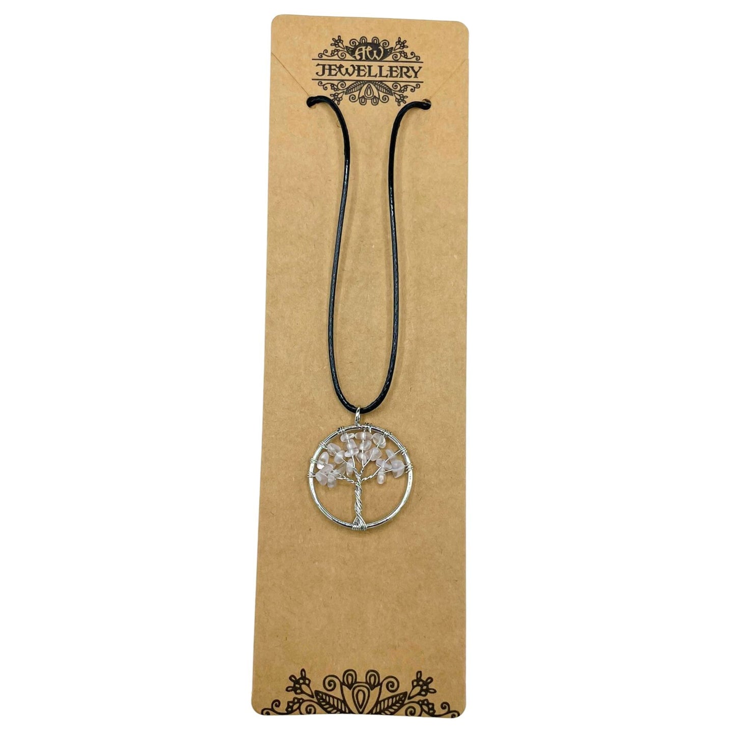 Tree of Life Pendant - Rock Crystal – packaging