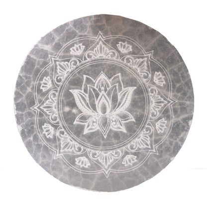 Medium Charging Plate 10cm -  Lotus Mandala | Auro & Co