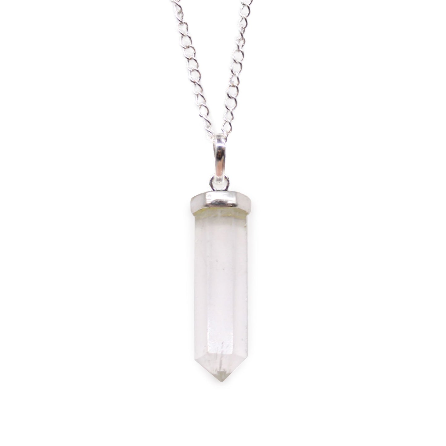 Gemstone Classic Point Pendant - Rock Quartz | Auro & Co