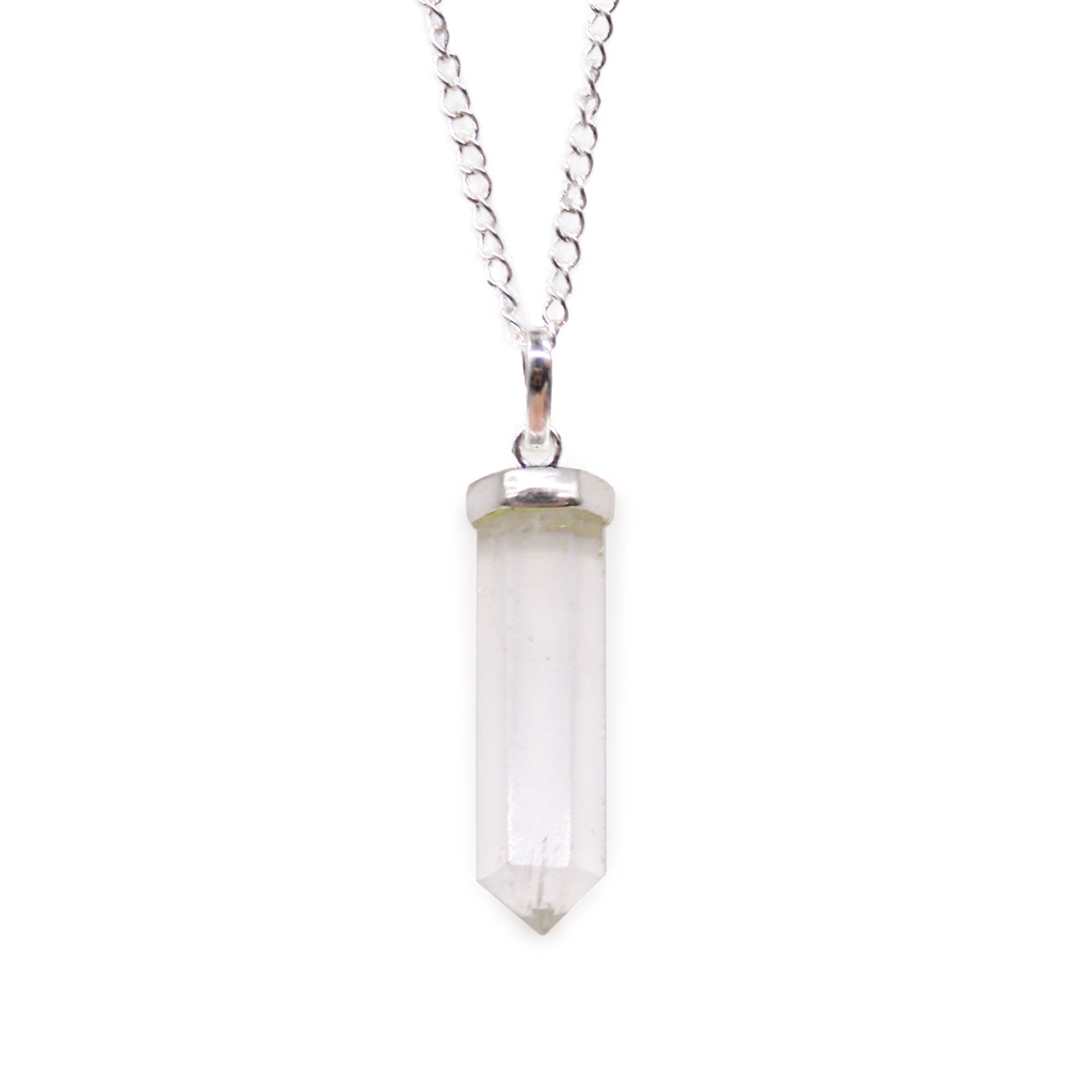 Gemstone Classic Point Pendant - Rock Quartz | Auro & Co