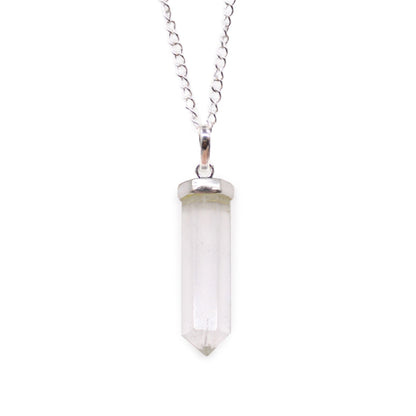 Gemstone Classic Point Pendant - Rock Quartz | Auro & Co
