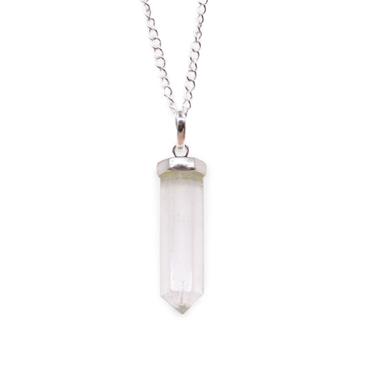 Gemstone Classic Point Pendant - Rock Quartz | Auro & Co