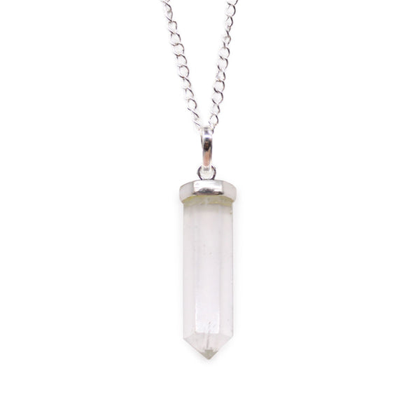 Gemstone Classic Point Pendant - Rock Quartz | Auro & Co
