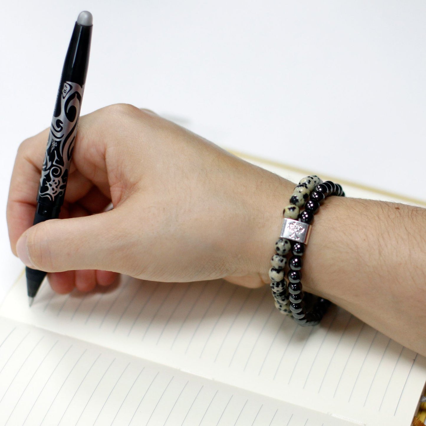 Magnetic Gemstone Bracelet - Dalmation Jasper – product image 5
