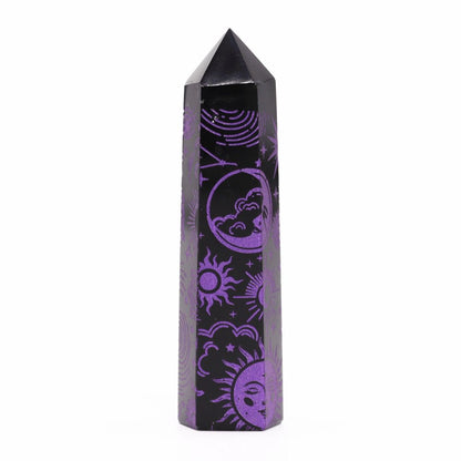 Black Obsidian Point - Mystic Story - Deep Purple – detail view