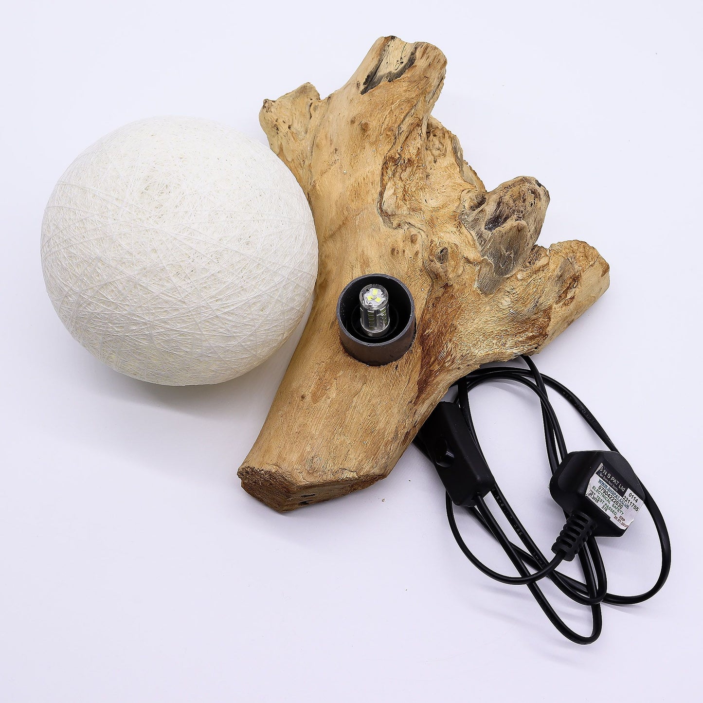 DriftGlow Lamp Cotton Luna Ivory Shade – product image 8