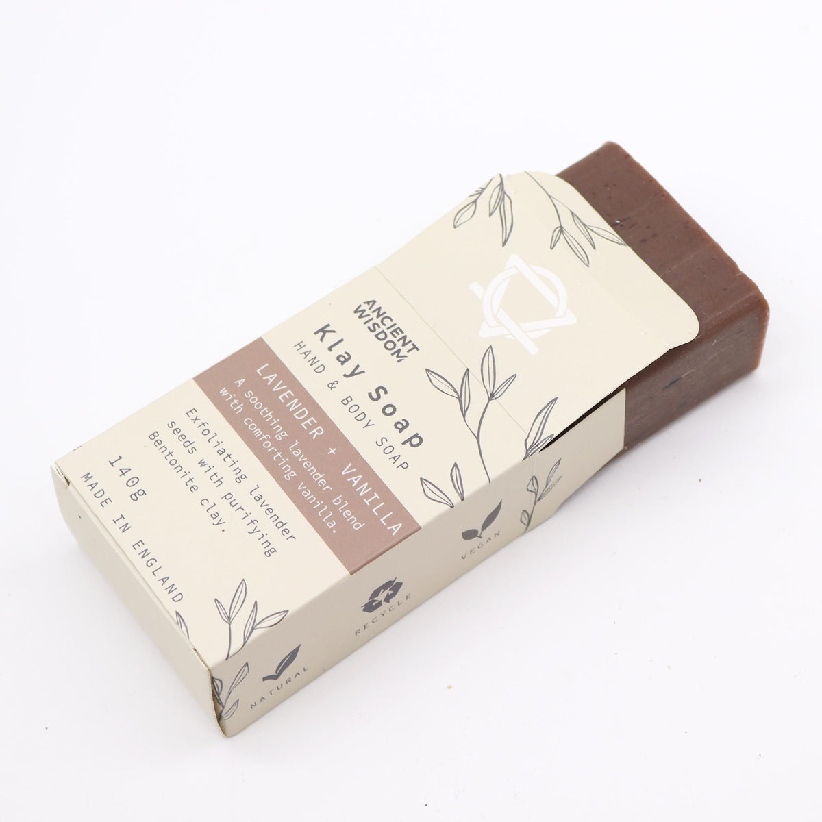 Lavender & Vanilla Klay Soap, Bentonite Clay Bar