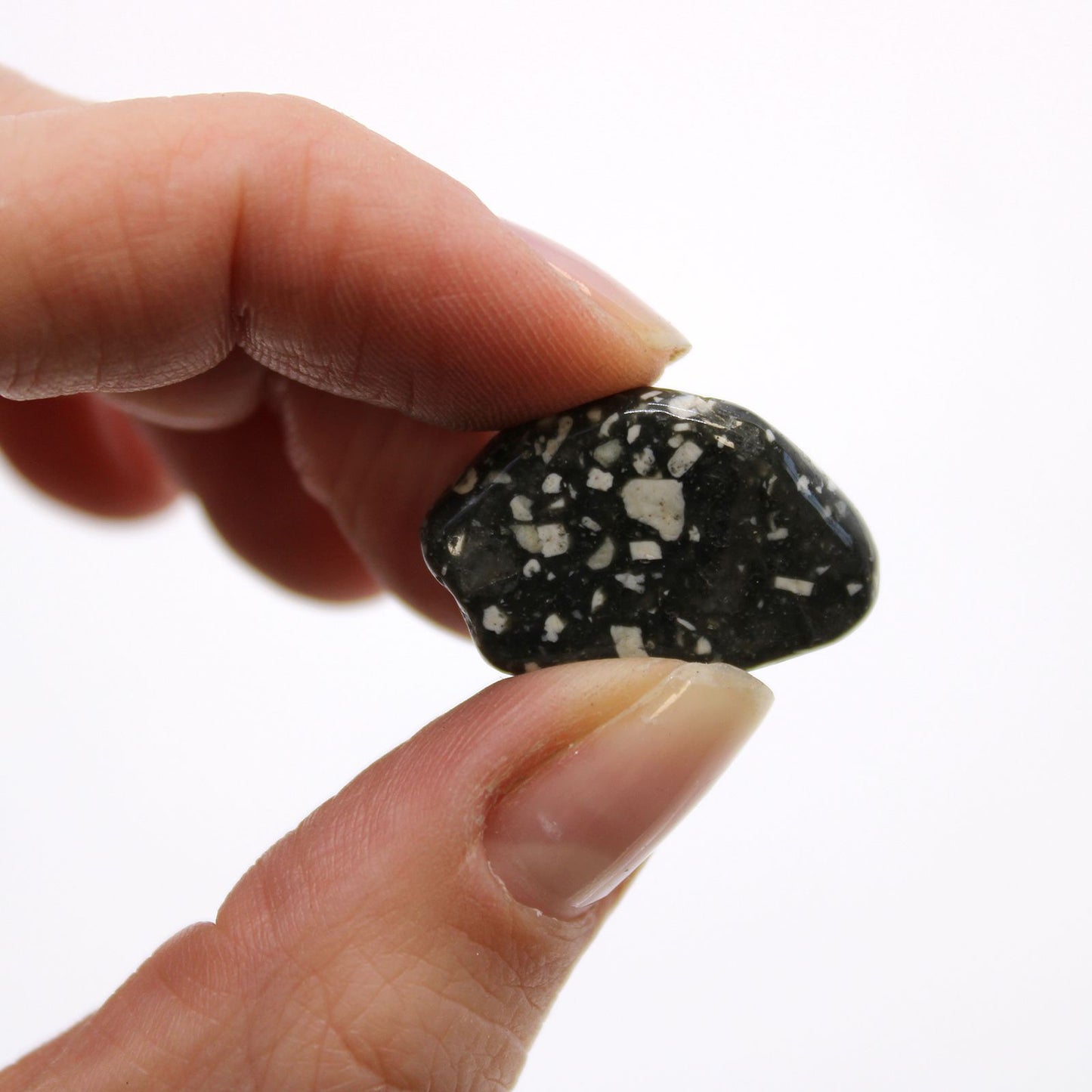 Small African Tumble Stones - Guinea Fowl – detail view