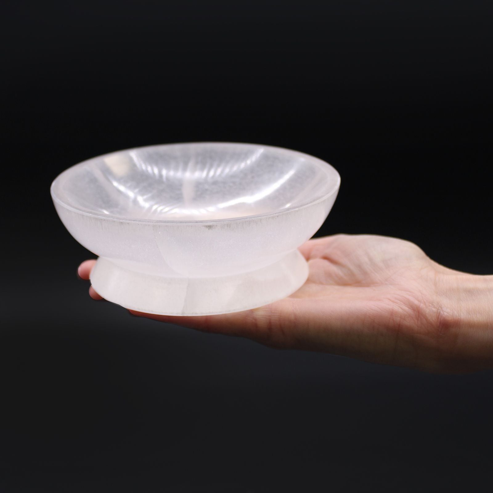 Selenite Ritual Bowl  - 13cm – lifestyle shot
