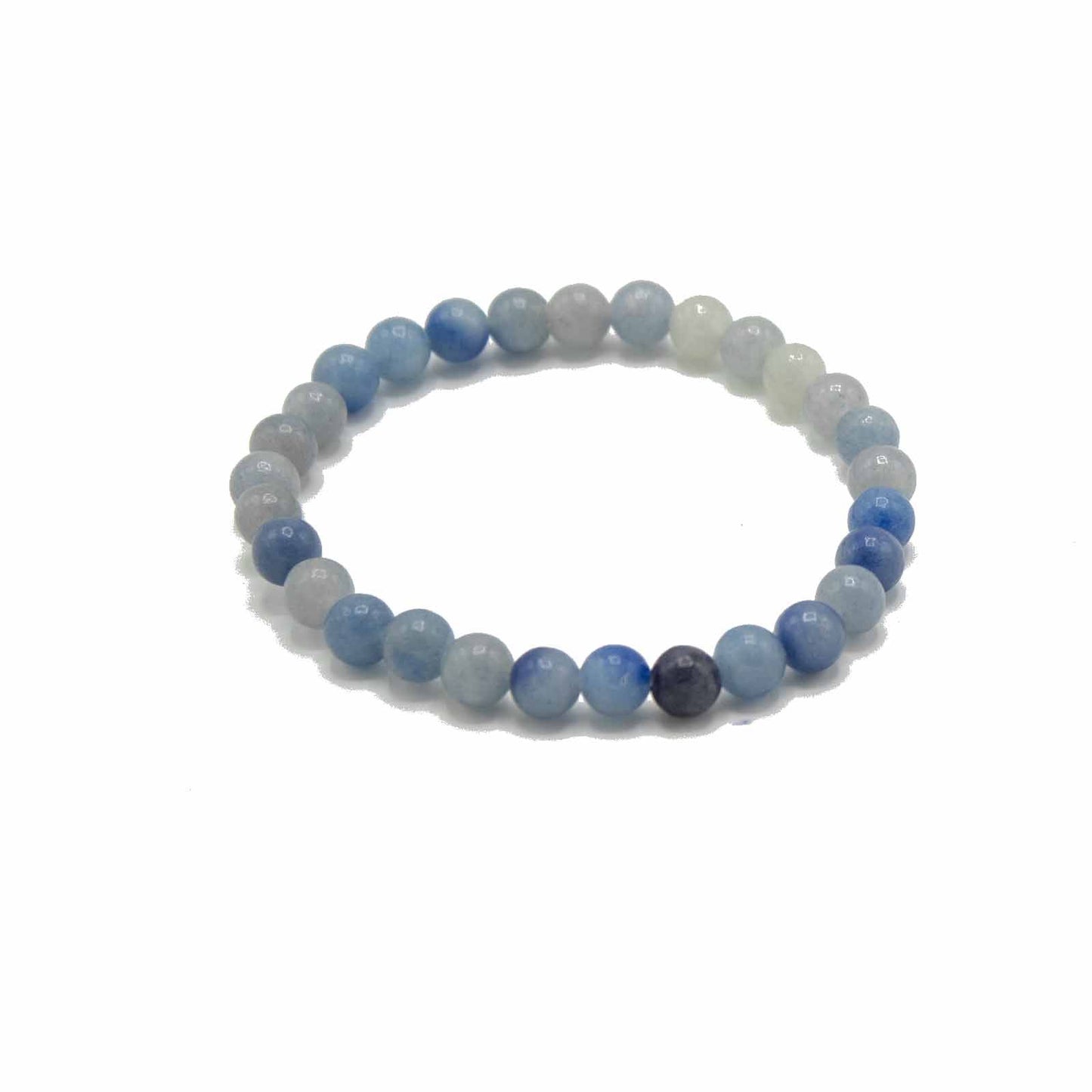 Gemstone Manifestation Bracelet - Blue Lace Agate - Independence – detail view