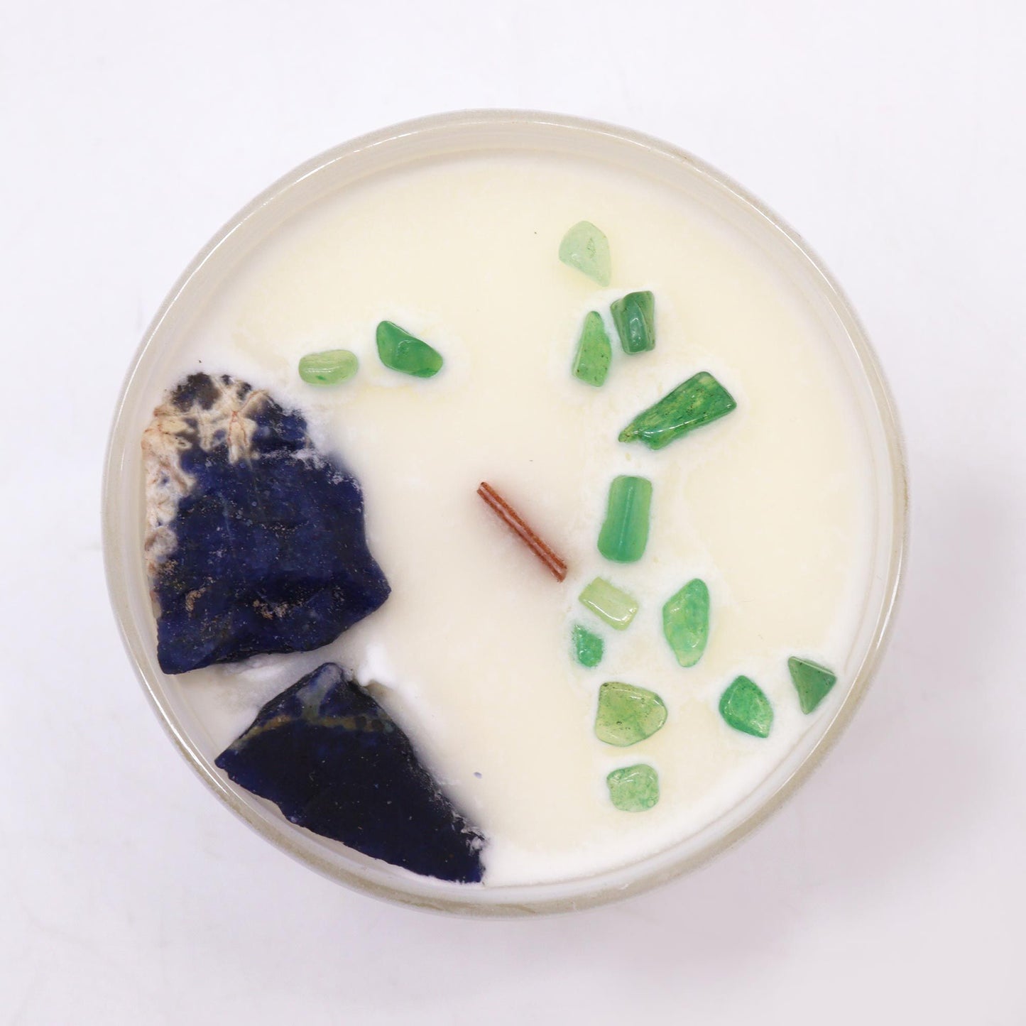 Throat Chakra Crystal Candle - True Expression