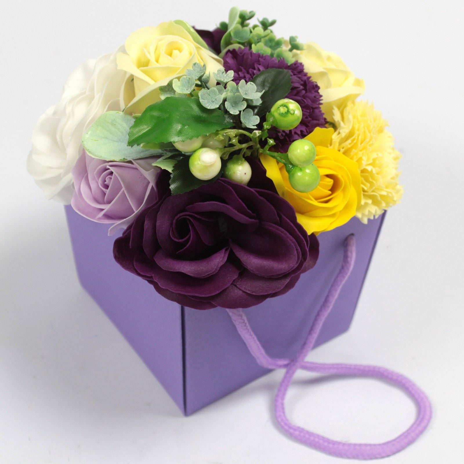 Soap Flower Bouquet - Purple Flower Garden – product image 7
