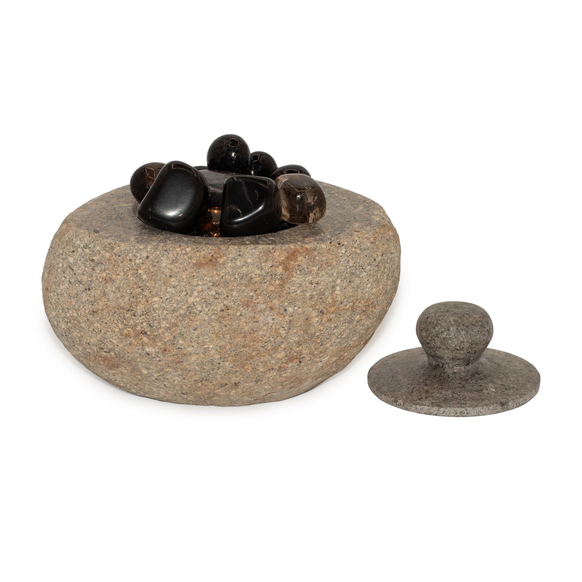 Natural Riverstone Grounding Pot - Large (aprox 15x12cm) – product image 8