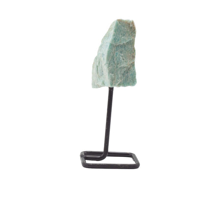 Amazonite Mineral Specimen on Stand