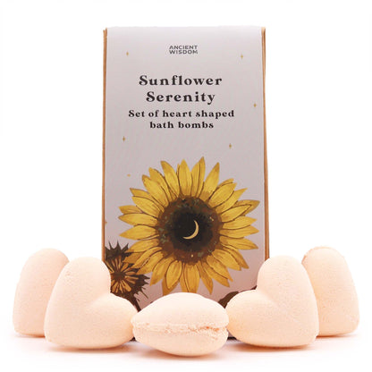 Sunflower Serenity Bath Heart Gift Set – packaging