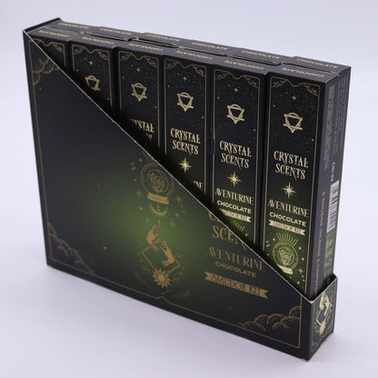 Aventurine Crystal Scents Smudge Incense - Chocolate – packaging