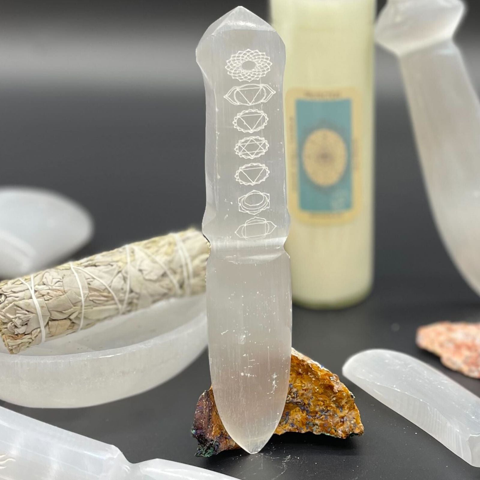 Selenite Ritual Knife - Chakra – product image 6
