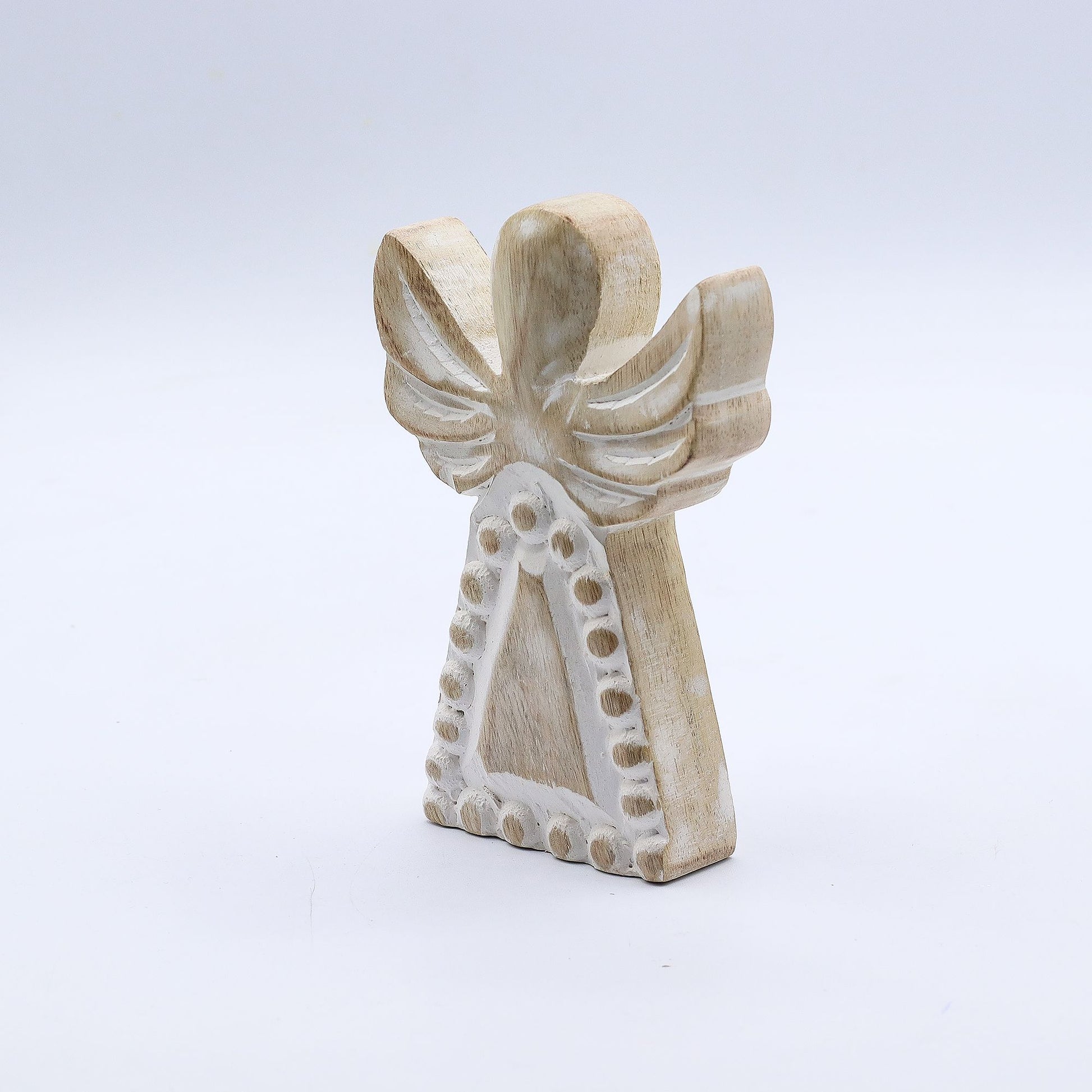 Mango Wood Angel - Whitewash – lifestyle shot