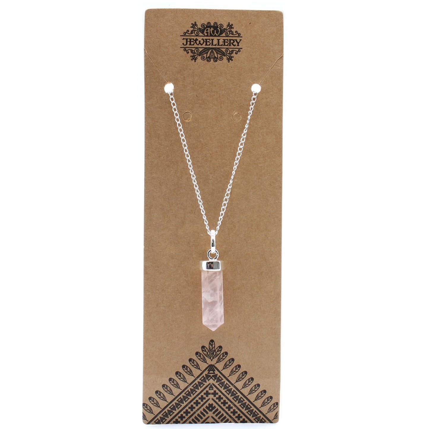 Gemstone Classic Point Pendant - Rose Quartz – detail view