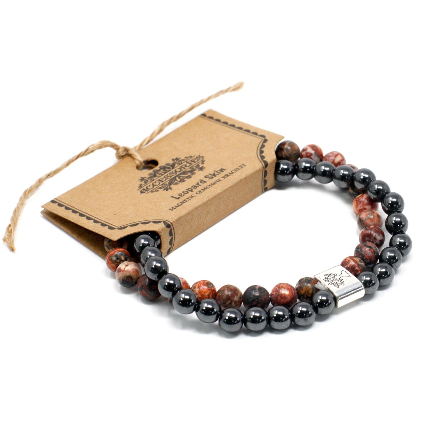 Magnetic Gemstone Bracelet - Leopard Skin | Auro & Co