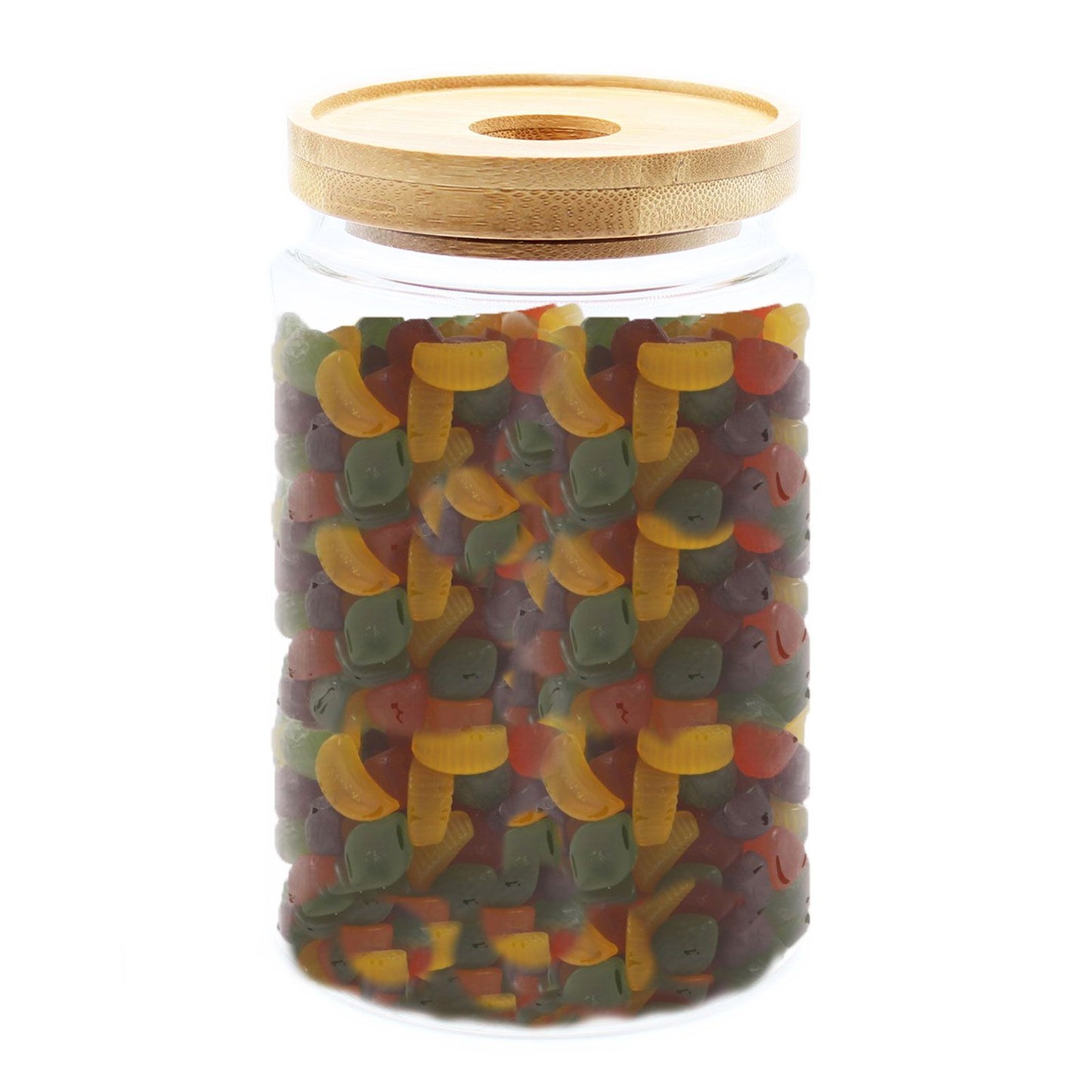 Minimalist Bamboo Seal Storage Jar – 15cm