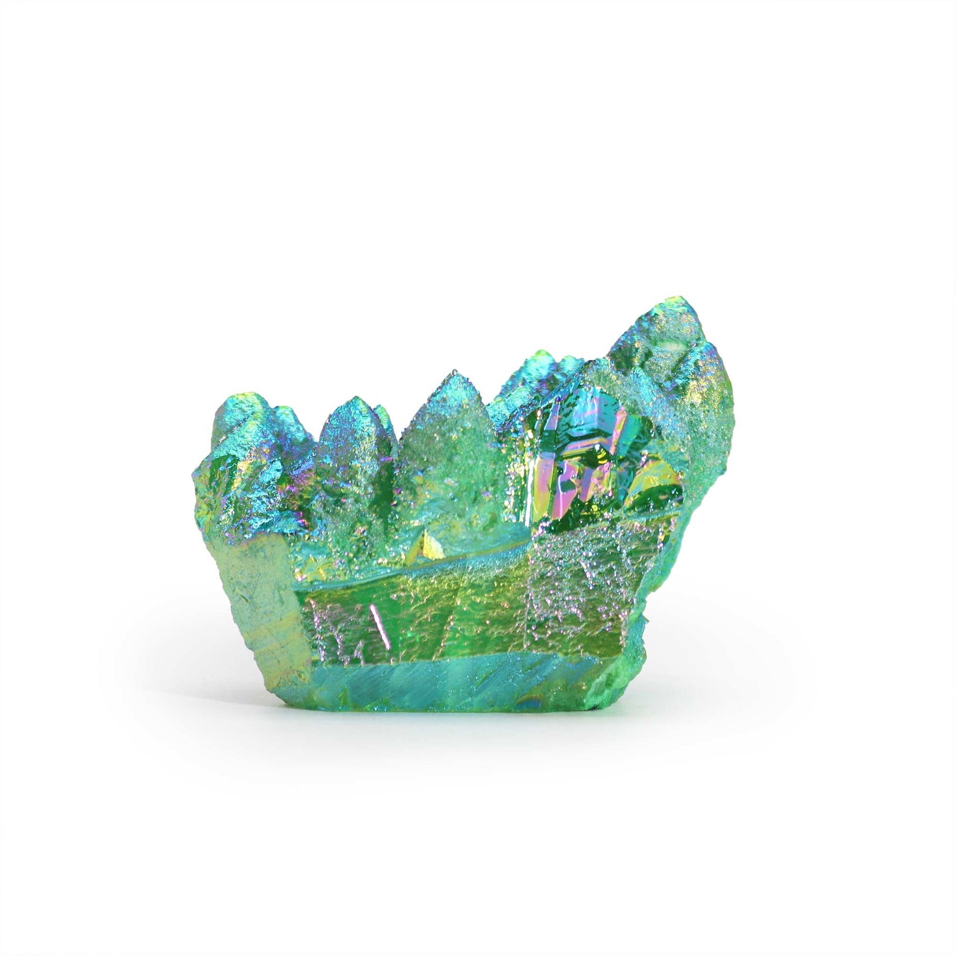 Med Enhanced Quartz - Aura Green Flame Quartz | Auro & Co