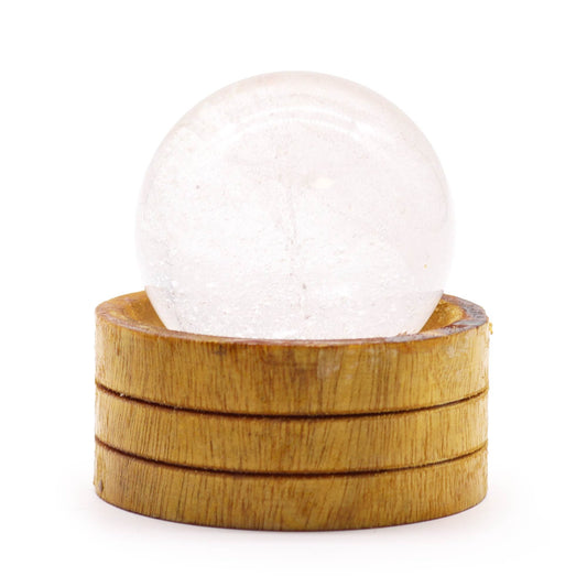 Gemstone Sphere 50mm - Clear Quartz with Stand | Auro & Co