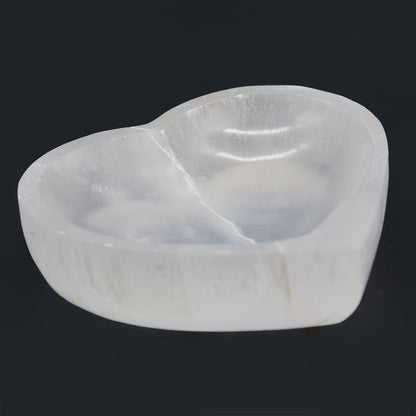 Selenite Heart Bowl - 15cm – lifestyle shot